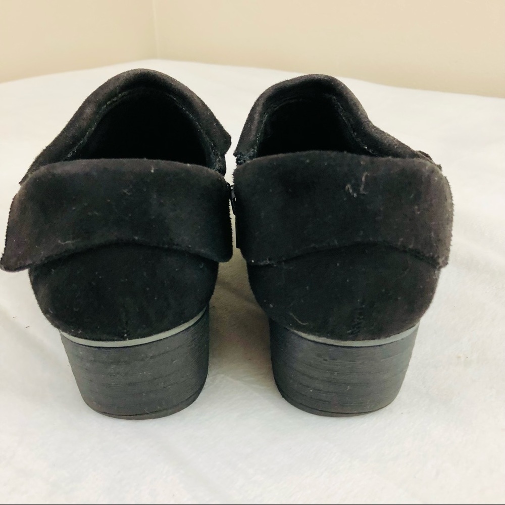 American Eagle Black slip on black heel ankle boots women’s size 6 1/2 - Picture 6 of 10